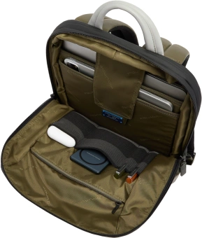Рюкзак мужской Piquadro Urban CA6384UB00/VEGR хаки/серый натур.кожа - купить недорого с доставкой в интернет-магазине