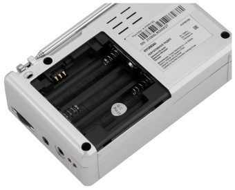 Радиоприемник портативный Hyundai H-PSR160 серебристый USB microSD - купить недорого с доставкой в интернет-магазине