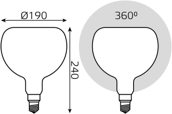 Лампа светодиодная Gauss Filament 1017802210-D 10Вт цок.:E27 груша 220B св.свеч.бел.нейт. (упак.:1шт) - купить недорого с доставкой в интернет-магазине