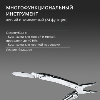 Мультитул Victorinox SwissTool Spirit MX Clip (3.0224.MKB1) 105мм 24функц. серебристый блистер - купить недорого с доставкой в интернет-магазине