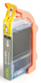 Картридж струйный Cactus CS-CLI8PC CLI-8PC светло-голубой (12мл) для Canon Pixma iP6600/iP6600d/iP6700/iP6700d/MP960/MP970/PRO 9000 с чипом - купить недорого с доставкой в интернет-магазине