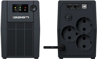 Источник бесперебойного питания Ippon Back Basic 650S New Euro 360Вт 650ВА черный - купить недорого с доставкой в интернет-магазине