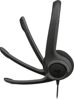 Наушники с микрофоном Logitech H390 черный 1.9м накладные USB оголовье (981-000485) - купить недорого с доставкой в интернет-магазине