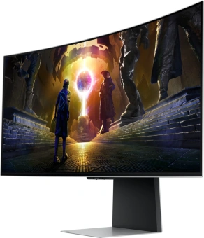 Монитор Samsung 34" Odyssey OLED G8 S34DG852SIXCI серебристый OLED LED 21:9 M/M полуматовая HAS 1000000:1 250cd 178гр/178гр 3440x1440 175Hz G-Sync FreeSync Premium Pro DP Ultra WQHD USB 7.5кг - купить недорого с доставкой в интернет-магазине