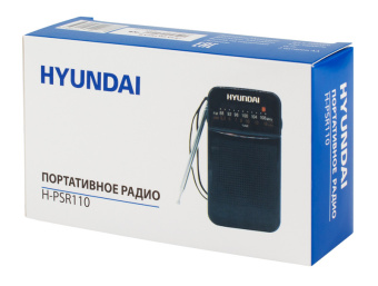 Радиоприемник портативный Hyundai H-PSR110 черный - купить недорого с доставкой в интернет-магазине
