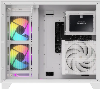Корпус Formula Crystal Z9ML Floe белый без БП mATX 4x120mm 2xUSB3.0 1xUSB3.1 audio bott PSU - купить недорого с доставкой в интернет-магазине