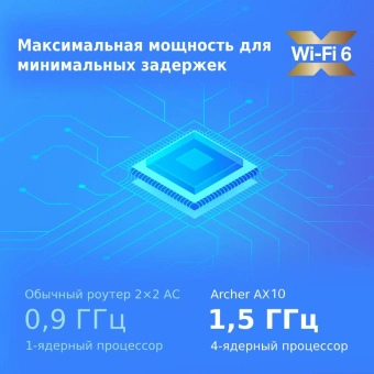 Роутер беспроводной TP-Link Archer AX10 AX1500 10/100/1000BASE-TX черный - цена, купить или заказать с доставкой в интернет-магазине Роутер беспроводной TP-Link Archer AX10 AX1500 10/100/1000BASE-TX черный - купить недорого с доставкой в интернет-магазине
