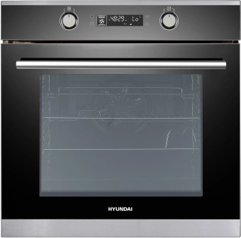 Духовой шкаф Электрический Hyundai HEO 6648 IX черный/серебристый - купить недорого с доставкой в интернет-магазине