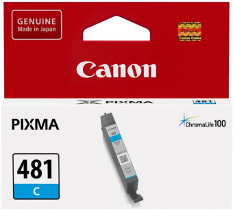 Картридж струйный Canon CLI-481C 2098C001 голубой (5.6мл) для Canon Pixma TS6140/TS8140TS/TS9140/TR7540/TR8540 - купить недорого с доставкой в интернет-магазине