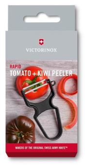 Овощечистка для овощей и фруктов Victorinox Rapid черный упак.:европодвес (6.0933.3) - купить недорого с доставкой в интернет-магазине