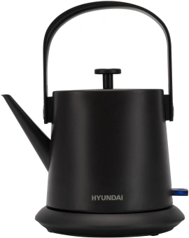 Чайник электрический Hyundai HYK-S2042 0.6л. 1000Вт черный корпус: металл - купить недорого с доставкой в интернет-магазине