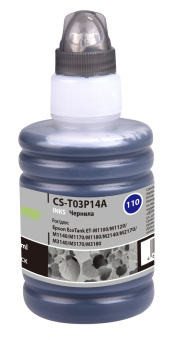 Чернила Cactus CS-T03P14A 110 BK черный 140мл для Epson M1100/M1120/M1170/M2140/M2170 - купить недорого с доставкой в интернет-магазине