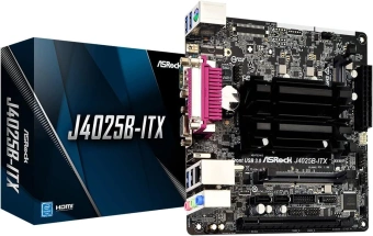 Материнская плата Asrock J4025B-ITX 2xDDR4 mini-ITX AC`97 8ch(7.1) GbLAN+VGA+HDMI - купить недорого с доставкой в интернет-магазине