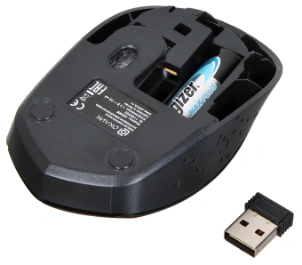 Мышь Оклик 488MW черный оптическая 1600dpi беспров. USB для ноутбука 4but (1196560) - купить недорого с доставкой в интернет-магазине