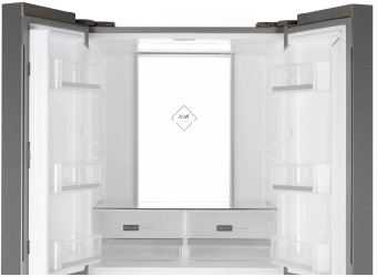 Холодильник Weissgauff WCD 450 X NoFrost Inverter 2-хкамерн. нержавеющая сталь инвертер - купить недорого с доставкой в интернет-магазине