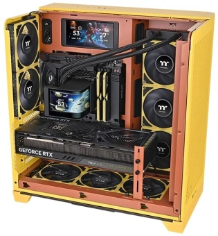 Система водяного охлаждения Thermaltake MAGCurve 360 Ultra ARGB Soc-AM5/AM4/1200/1700/1851 черный 4-pin 32.8-35.1dB Al LCD Ret (CL-W453- PL12SW-A) - купить недорого с доставкой в интернет-магазине