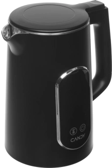 Чайник электрический Candy CK-400 1.7л. 2200Вт черный корпус: нерж.сталь/пластик (FM04WKM00RU) - купить недорого с доставкой в интернет-магазине