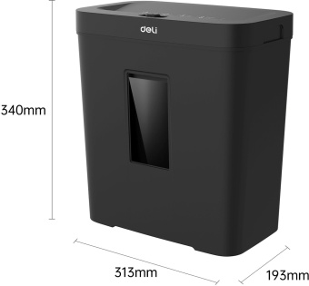 Шредер Deli ET021 черный с автоподачей (секр.P-4) фрагменты 8лист. 12лтр. - купить недорого с доставкой в интернет-магазине