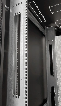 Шкаф серверный ЦМО (ШТК-М-42.8.10-48АА-9005) напольный 42U 800x1050мм пер.дв.перфор. 2 бок.пан. задн.дв.двуст. направл.под закл.гайки 1200кг черный 850мм - купить недорого с доставкой в интернет-магазине