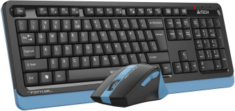Клавиатура + мышь A4Tech Fstyler FGS1035Q клав:черный/синий мышь:черный/синий USB беспроводная Multimedia (FGS1035Q NAVY BLUE) - купить недорого с доставкой в интернет-магазине