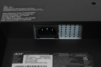 Монитор Acer 27" Vero V277Gbmipx черный IPS LED 16:9 HDMI M/M матовая 250cd 178гр/178гр 1920x1080 120Hz FreeSync VGA DP FHD 3.64кг - купить недорого с доставкой в интернет-магазине