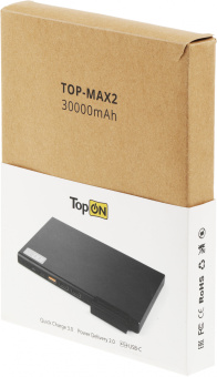 Мобильный аккумулятор TopON TOP-MAX2/W 30000mAh QC3.0/PD3.0 18W 2.4A белый (102468) - купить недорого с доставкой в интернет-магазине