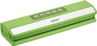 Вакуумный упаковщик Kitfort КТ-1558 ручной 70Вт 0.6Бар шир.пак.:30см зеленый - купить недорого с доставкой в интернет-магазине