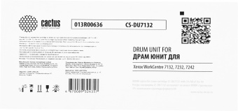Блок фотобарабана Cactus CS-DU7132 013R00636 черный ч/б:80000стр. для WorkCentre 7132/7232/7242 Xerox - купить недорого с доставкой в интернет-магазине