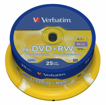 Диск DVD+R Verbatim 4.7Gb 16x Cake Box (10шт) (43498) - купить недорого с доставкой в интернет-магазине