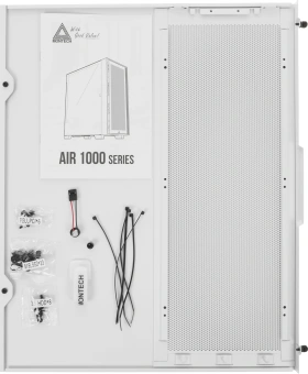 Корпус Montech Air 1000 Premium белый без БП ATX 1x120mm 3x140mm 1xUSB2.0 2xUSB3.0 audio bott PSU - купить недорого с доставкой в интернет-магазине