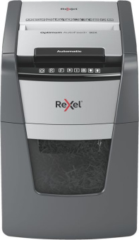 Шредер Rexel Optimum AutoFeed 90X черный с автоподачей (секр.P-4) фрагменты 90лист. 34лтр. скрепки скобы пл.карты - купить недорого с доставкой в интернет-магазине