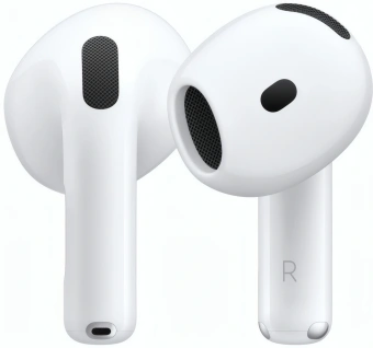 Гарнитура вкладыши Apple AirPods 4 ANC A3055,A3056,A3059 белый беспроводные bluetooth в ушной раковине (MXP93ZA/A) - купить недорого с доставкой в интернет-магазине