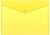 Конверт на кнопке Бюрократ Economy -PK100YEL A4 пластик 0.10мм желтый