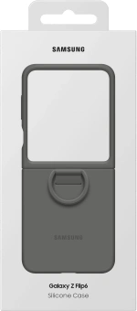 Чехол (клип-кейс) Samsung для Samsung Galaxy Z Flip6 Silicone Case Flip 6 (F741) серый (EF-PF741TJEGRU) - купить недорого с доставкой в интернет-магазине
