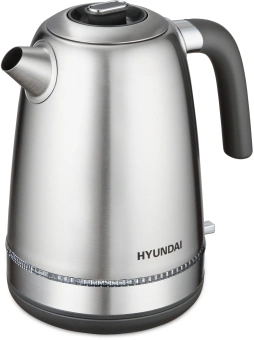 Чайник электрический Hyundai HYK-S5806 1.7л. 2200Вт серебристый матовый/черный корпус: металл - купить недорого с доставкой в интернет-магазине