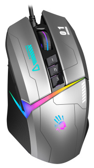 Мышь A4Tech Bloody W60 Max Gun серый/черный оптическая 10000dpi USB 10but - купить недорого с доставкой в интернет-магазине