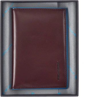 Обложка для паспорта Piquadro Blue Square PP5255B2/MO коричневый натур.кожа - купить недорого с доставкой в интернет-магазине