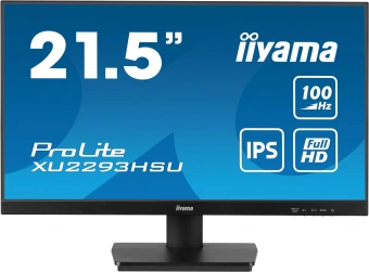 Монитор Iiyama 21.5" ProLite XU2293HSU-B6 черный IPS LED 1ms 16:9 HDMI M/M матовая 250cd 178гр/178гр 1920x1080 100Hz DP FHD USB 2.6кг - купить недорого с доставкой в интернет-магазине