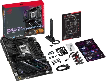 Материнская плата Asus ROG STRIX X870E-E GAMING WIFI7 NEO Socket AM5 AMD X870E 4xDDR5 ATX AC`97 8ch(7.1) 5Gigabit RAID+HDMI - купить недорого с доставкой в интернет-магазине
