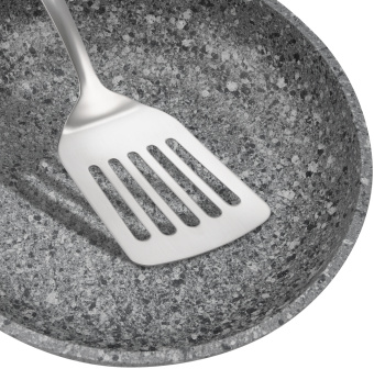 Сковорода Rondell Granit Carrara RDA-1845 круглая 26см покрытие: Quantum2 ручка несъемная (без крышки) серый - купить недорого с доставкой в интернет-магазине
