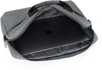 Сумка для ноутбука 14.5" Digma N-370 серый/черный полиэстер (N370GBK) - купить недорого с доставкой в интернет-магазине