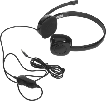 Наушники с микрофоном Logitech H151 черный 1.8м накладные оголовье (981-000590) - купить недорого с доставкой в интернет-магазине