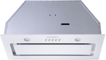 Вытяжка встраиваемая Maunfeld Trapeze 601GG белый управление: кнопочное (1 мотор) - купить недорого с доставкой в интернет-магазине