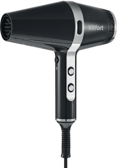 Фен Kitfort KT-3256 2200Вт черный/серебристый - купить недорого с доставкой в интернет-магазине