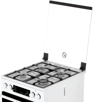 Плита Комбинированная Gorenje GK5C40WF белый (стеклянная крышка) реш.чугун - купить недорого с доставкой в интернет-магазине
