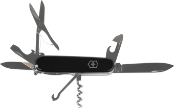 Нож перочинный Victorinox Huntsman (1.3713.3) 91мм 15функц. черный карт.коробка - купить недорого с доставкой в интернет-магазине