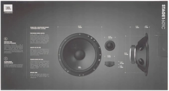 Колонки автомобильные JBL Stage1 601C (без решетки) 200Вт 90дБ 4Ом 16см (6дюйм) (ком.:4кол.) компонентные двухполосные - купить недорого с доставкой в интернет-магазине