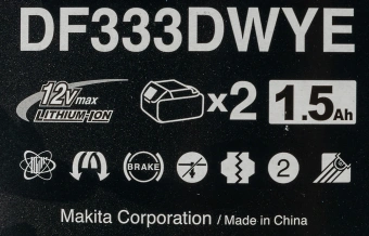 Дрель-шуруповерт Makita DF333DWYE аккум. патрон:быстрозажимной (кейс в комплекте) - купить недорого с доставкой в интернет-магазине