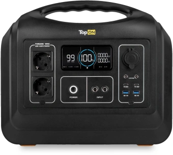 Электростанция портативная TopON TOP-X1800 465000mAh 10A QC3.0/PD3.0 2xUSB черный/оранжевый (103259) - купить недорого с доставкой в интернет-магазине