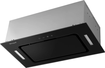 Вытяжка встраиваемая Weissgauff Intense 600 Touch черный/стекло черное управление: сенсорное (1 мотор) - купить недорого с доставкой в интернет-магазине